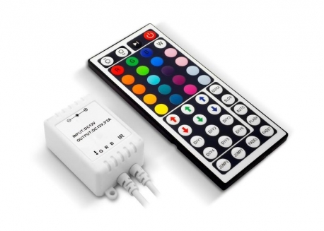 CONTROLADORA PARA CINTA RGB 12V 72W CON CONTROL REMOTO 44 MODOS