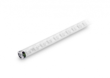 TUBO DE ACRÍLICO BLANCO 30 LEDS BLANCO FRÍO TERMINALES ABIERTO CERRADO