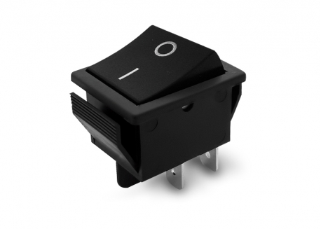 LLAVE TECLA 4P NEGRA INTERRUPTORA 15A 250V