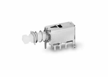 LLAVE PULSADOR SIN RETENCIÓN 3P METAL. MINI MS-B1PN