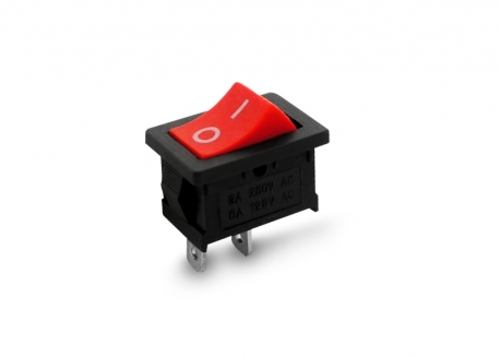 LLAVE TECLA 2P ROJA ON-OFF 2A MICRO