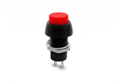 PULSADOR CON RETENCIÓN REDONDO ROJO NORMAL ABIERTO 3A 250V