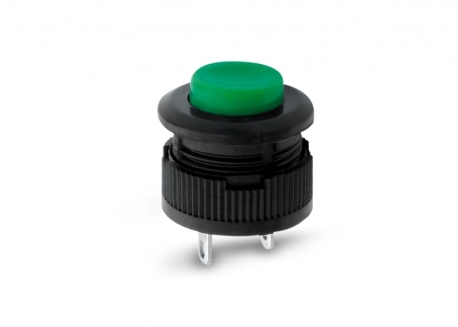 PULSADOR 14MM DIAM VERDE