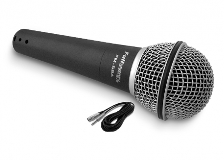 MICRÓFONO DINÁMICO UNIDIRECCIONAL (PRO) 58A (CON CABLE BALANCEADO)