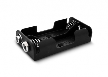 PORTAPILA X 2AA CON CLIP DE BATERÍA GRANDE