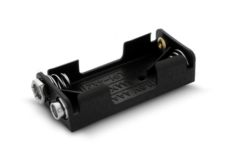 PORTAPILA X 2AAA CON CLIP DE BATERÍA