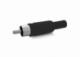 FICHA PLUG RCA DE LUJO NEGRO
