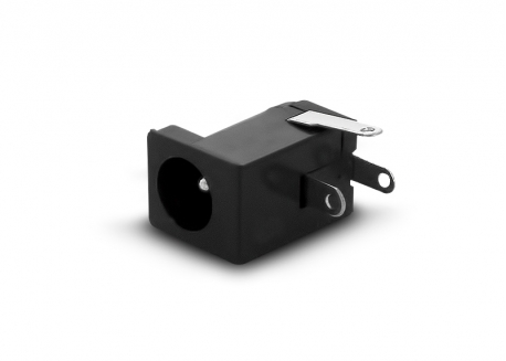 FICHA JACK DC 2.5 MM CON CORTE PARA CHASIS