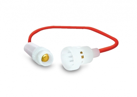 PORTAFUSIBLE AEREO A ROSCA 30MM CABLE 0.5MM