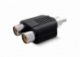 FICHA ADAPTADORA PLUG RCA A 2 JACK RCA