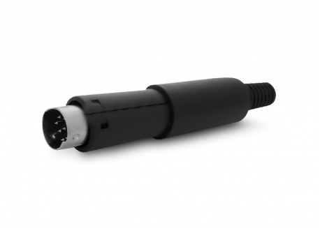 FICHA MINI DIN 8 PINES MACHO