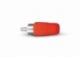 FICHA PLUG RCA ROJA CORTA
