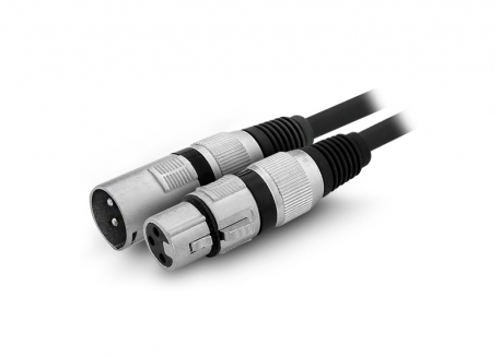CABLE ARMADO CANON HEMBRA 3 PINES A CANON MACHO 3 PINES 5MTS PROFESIONAL