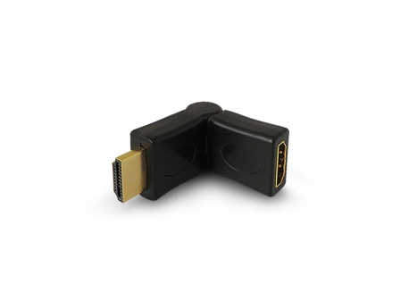 FICHA ADAPTADORA HDMI MACHO A HDMI HEMBRA 180°