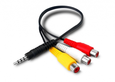 CABLE MINI PLUG 3.5MM A 3RCA HEMBRA