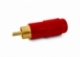 FICHA PLUG RCA PROFESIONAL METÁLICO ROJO
