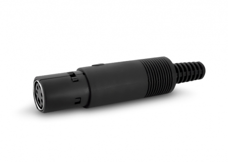 FICHA MINI DIN 4 PINES HEMBRA PROLONGACIÓN