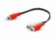 CABLE ''Y'' PARA POTENCIA 1 PLUG RCA A 2 JACK RCA