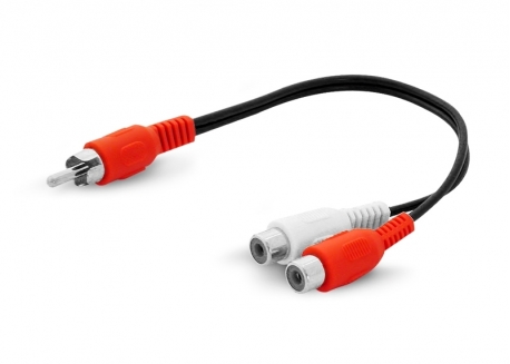 CABLE ''Y'' PARA POTENCIA 1 PLUG RCA A 2 JACK RCA