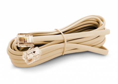 CABLE PROLONGACIÓN TELEFÓNICO 2.3MT BEIGE