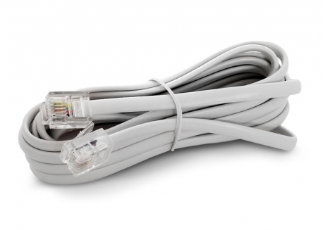 CABLE PROLONGACIÓN TELEFÓNICO 8.3MT BLANCO