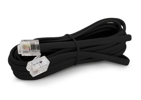 CABLE PROLONGACIÓN TELEFÓNICO 8.3MT NEGRO