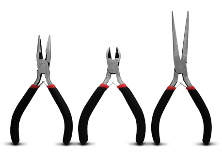 JUEGO DE PINZAS Y ALICATE DE 5'' 125MM