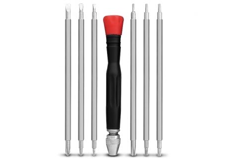 DESTORNILLADOR CON SET DE PUNTAS X 12