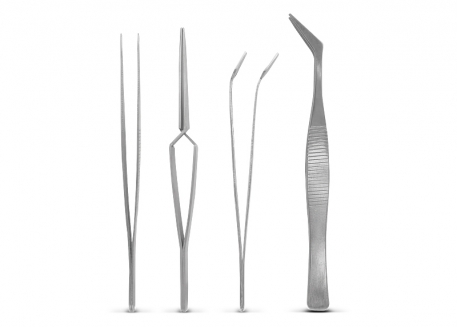 JUEGO DE 4 PINZAS DE PRESICIÓN