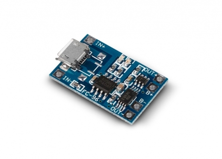 CARGADOR DE BATERÍAS DE LÍTIO TP4056 (USB MICRO)