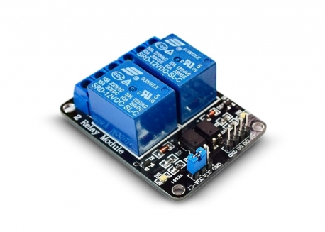 MÓDULO DE RELAY X2 VÍAS OPTO 5V 10A