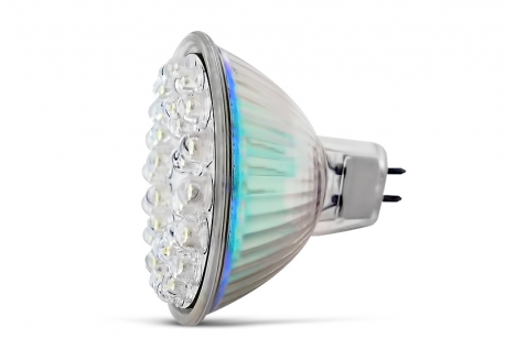 LÁMPARA DICROICA DE 30 LEDS ROJO / 12V (MR16)