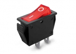 LLAVE TECLA 2P ROJA ON-OFF 15A 250V