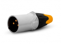 CONECTOR CANON 3P (XLR) MACHO METÁLICO (LÍNEA PRO)