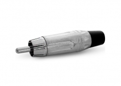 CONECTOR RCA MACHO METÁLICO (LÍNEA PRO)