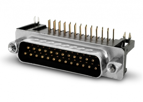 CONECTOR PARA COMPUTACIÓN DB25 MACHO A 90°