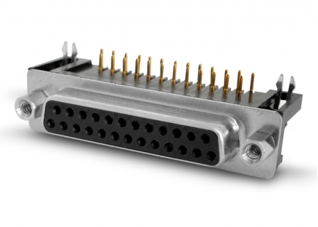 CONECTOR PARA COMPUTACIÓN DB25 HEMBRA A 90°