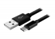 CABLE USB TIPO C CON CABLE CON FUNDA DE TELA (NEGRO)