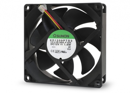 TURBINA SUNON 12V CON SISTEMA DE BUJE (90 X 25)