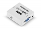 CONVERSOR VGA A HDMI MINI FULL-HD 1080P BLANCO
