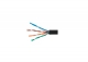 CABLE UTP NIVEL 5E PARA EXTERIOR (ROLLO 50 MTS) NEGRO (COBRE 0.5MM)