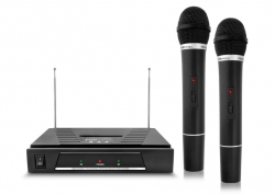 MICROFÓNO INALÁMBRICO CON BASE VHF DOBLE K-908