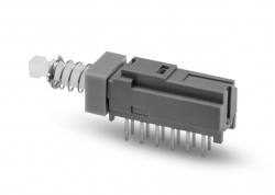 LLAVE PULSADOR CON RETENCIÓN 4P2T (PS909L-42)