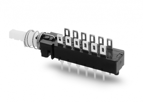 LLAVE PULSADOR CON RETENCIÓN 4P2T (PBS-42H03)