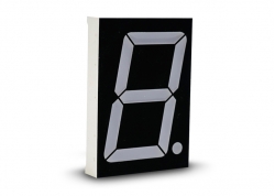 DISPLAY DE 7 SEGMENTOS LED ROJO ANODO COMÚN (90X120MM)