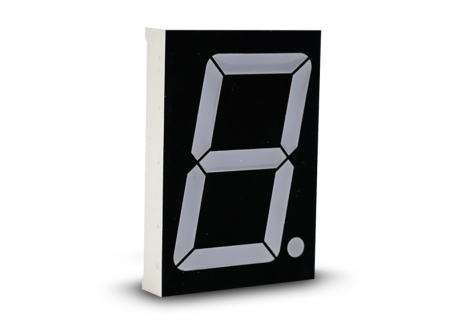 DISPLAY DE 7 SEGMENTOS LED ROJO ANODO COMÚN (90X120MM)