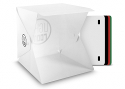 CAJA DE LUZ FOTOGRÁFICA CON ILUMINACIÓN LED 9`` + (4 FONDOS INTERCAMBIABLES)