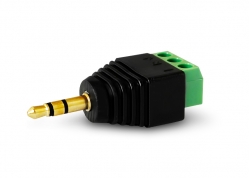 PLUG 3.5 STEREO A BORNERA CON TORNILLOS