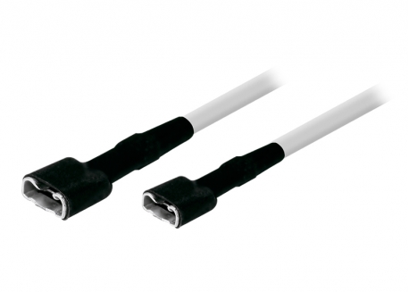 CABLE DE CONEXIÓN RÁPIDA T/PALA 6,3MM A T/PALA 5MM (30CM DE LARGO) SECCIÓN 0,5MM2