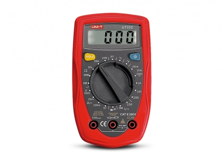 MULTÍMETRO DIGITAL UNI-T UT33C CON TEMPERATURA (OUTLET)